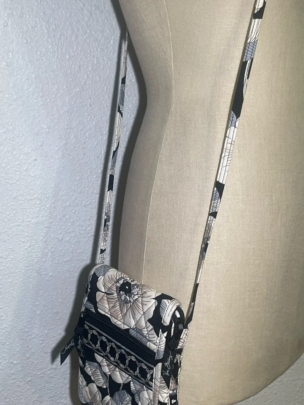 Vera Bradley Black Floral Crossbody Bag